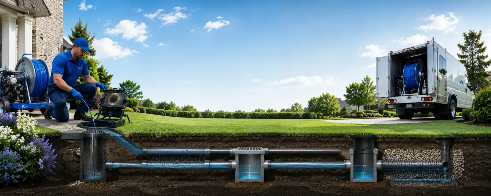 Outdoor drain cleaning information for Harper, IA